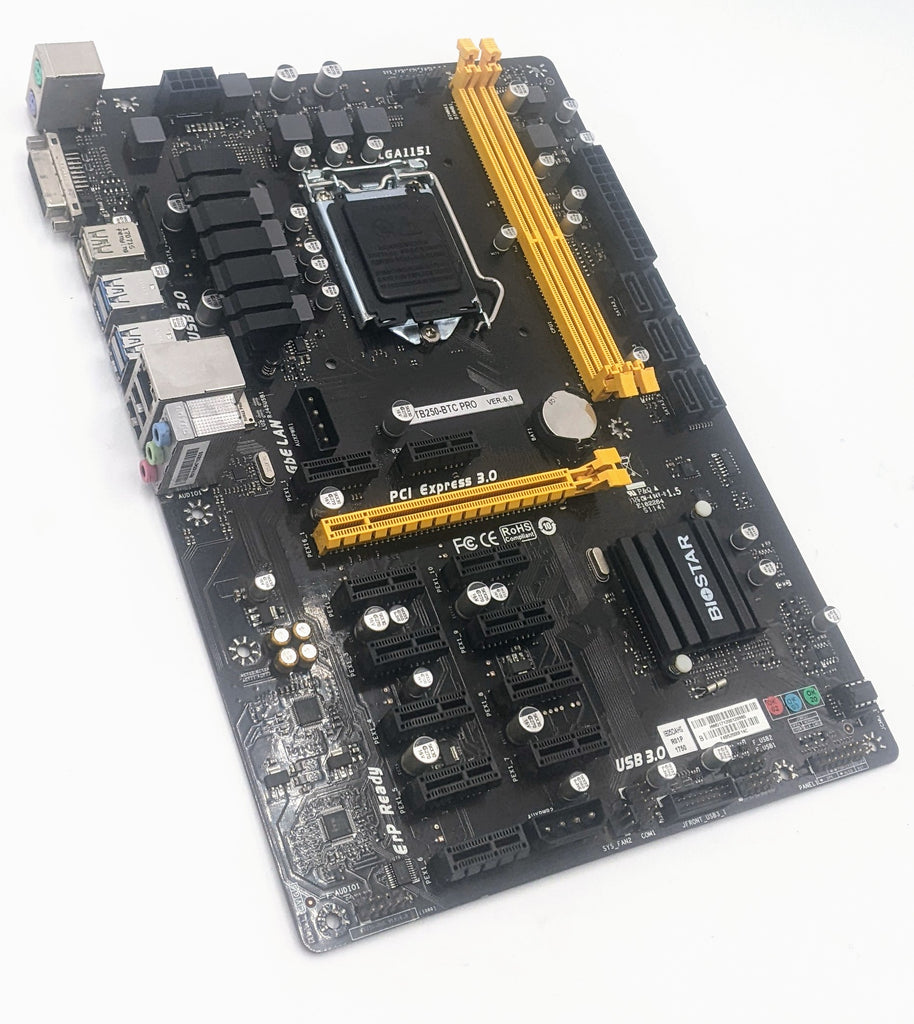 Biostar TB250-BTC PRO VER:6.0 Motherboard- IB25DAHS – Buffalo