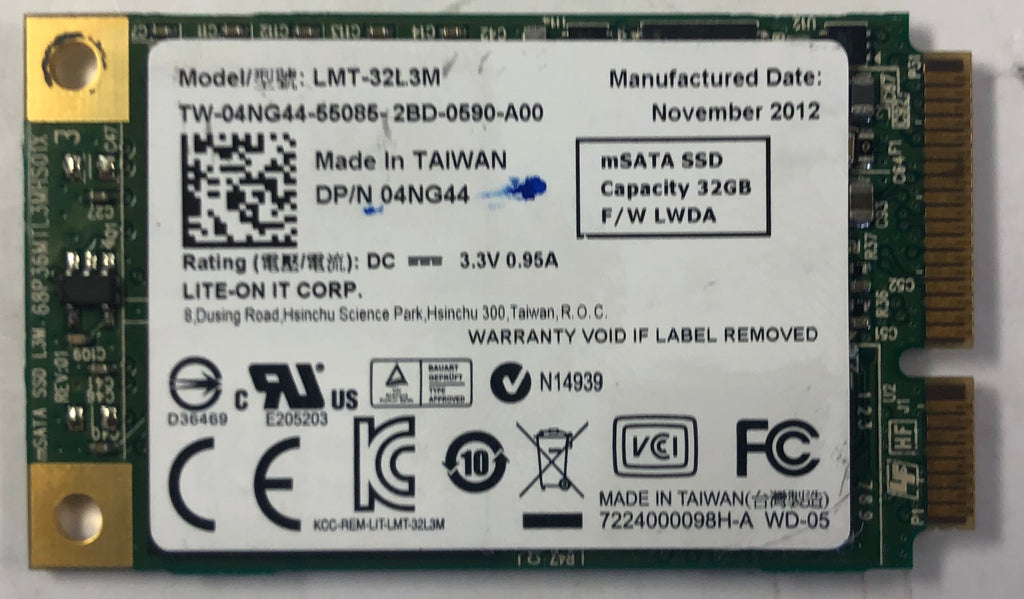 Dell Inspiron 17R Laptop LMT-32L3M 32GB mSATA Solid State Drive