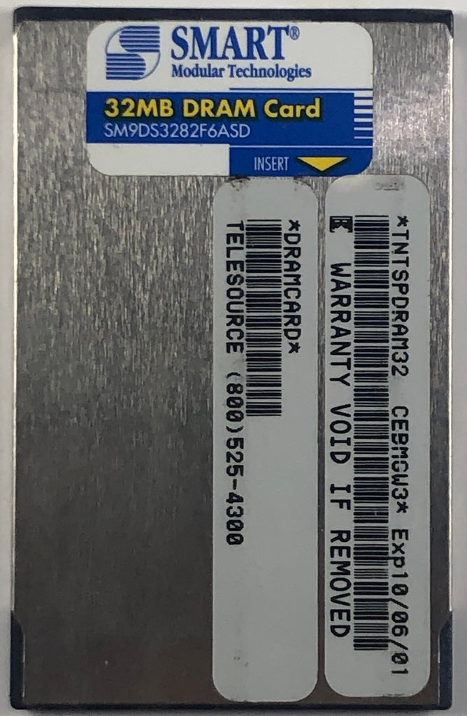 Smart Modular Technologies 32MB DRAM Memory Card- SM9DS3282F6ASD – Buffalo  Computer Parts