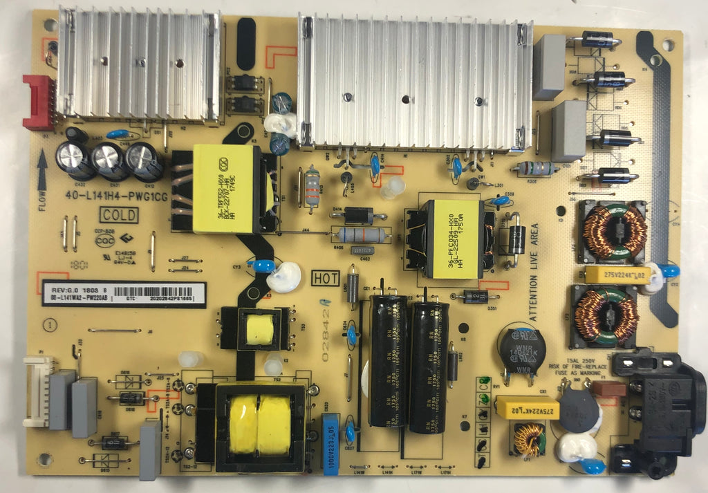 TCL 55S401 Power Supply board sold 40-L14TH4-PWB1CG // 08-L14TWA2-PW220AN