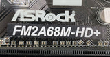 ASRock FM2A68M-HD+ Desktop MicroATX Motherboard, Socket FM2+