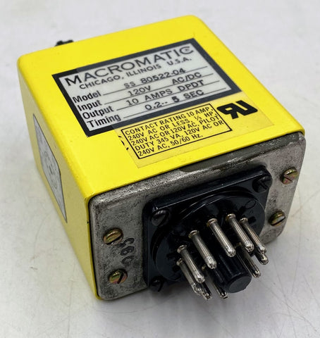 Macromatic SS 80522-04 Contactor, 120VAC/DC