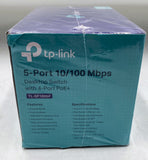 TP-Link TL-SF1005P 5-Port 10/100Mbps Desktop Switch with 4-Port PoE+