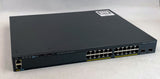 Cisco WS-C2960X-24PD-L 24-Port Gigabit Ethernet PoE+ 2 SFP+ Network Switch