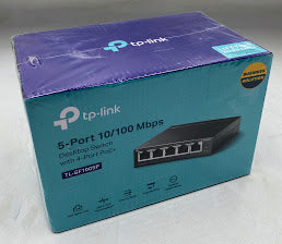 TP-Link TL-SF1005P 5-Port 10/100Mbps Desktop Switch with 4-Port PoE+