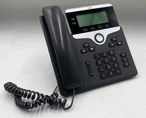 Cisco IP Phone 7821, 2-Line VoIP Phone, 3.5" Grayscale Display, PoE