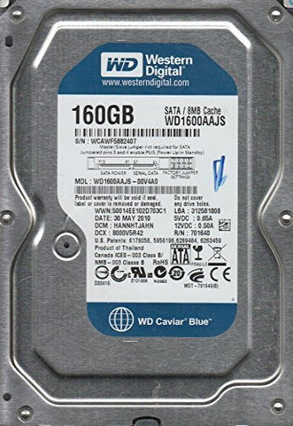 WD1600AAJS-00V4A0, DCM HANNHTJAHN, Western Digital 160GB SATA 3.5 Hard Drive