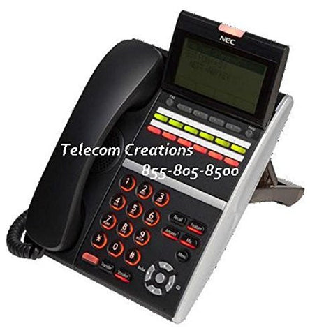 NEC ITZ-12D-3(BK) TEL, DT830 IP 12-Button Display Endpoint Black Phone Stock# 660002