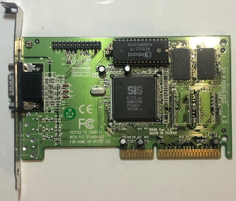 SIS 6326 8MB AGP Graphics Card