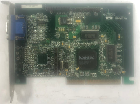 Matrox Millennium G200 8MB AGP Graphics Card- MGA-G200A-D