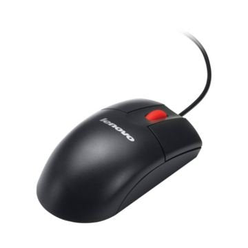 Lenovo IBM USB black 2 button optical scroll mouse- 41U3013