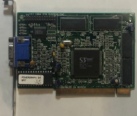 STB Systems S3 Trio64 86C764-P 1MB PCI Graphics Card- 1X0-0317-309