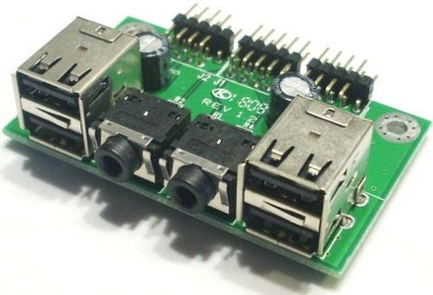 Gateway I/O USB Audio Ports Panel Board-54.13042.011