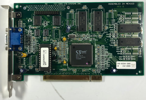 STB Systems S3 Trio64 64MB PCI Graphics Card- 1X0-0334-309