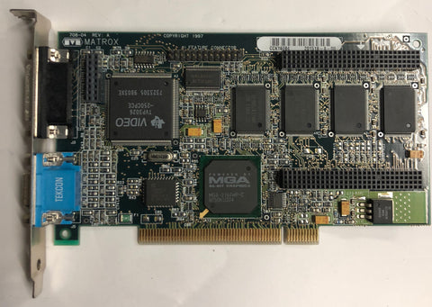 Matrox Millennium II 708-04 4MB PCI Video Card- MIL2P/4BN/20