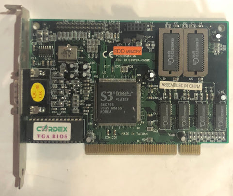 Cardex S3 Trio64V+ 1MB PCI Graphics Card- 9503-56