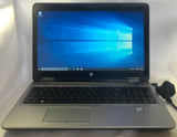 HP ProBook 650 G2 Laptop- 120GB SSD, 4GB RAM, Intel i5-6200U CPU, Windows 10 Pro