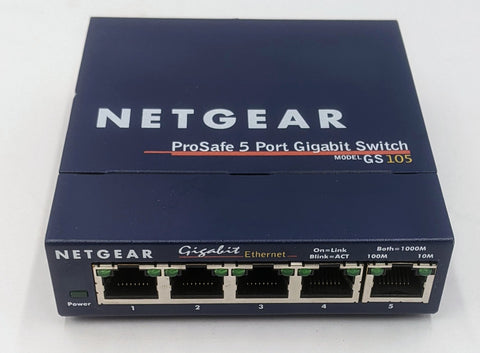 Netgear ProSafe 5-Port Gigabit Ethernet Switch- GS105v5