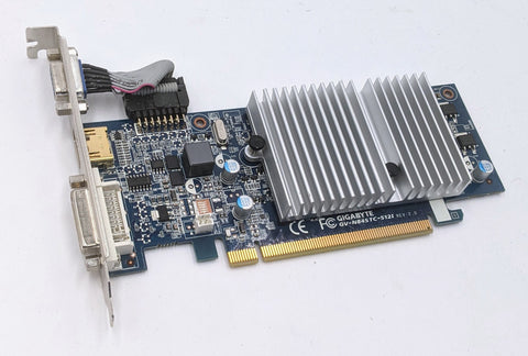 GIGABYTE GeForce 8400 GS 128 MB GDDR3 PCIe 2.0 Graphics Card- GV-N84STC-512I